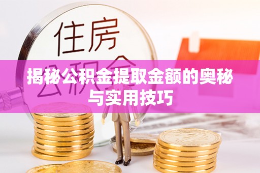 镜湖揭秘公积金提取金额的奥秘与实用技巧