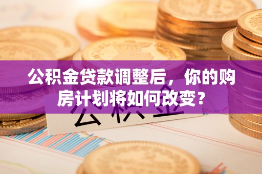 镜湖公积金贷款调整后，你的购房计划将如何改变？