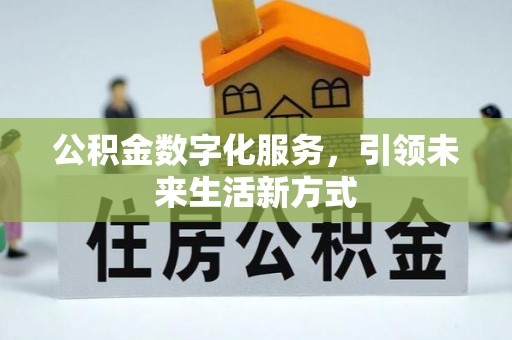 镜湖公积金数字化服务，引领未来生活新方式